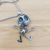 Necklace stainless steel, retro metal pendant hip-hop style, European style
