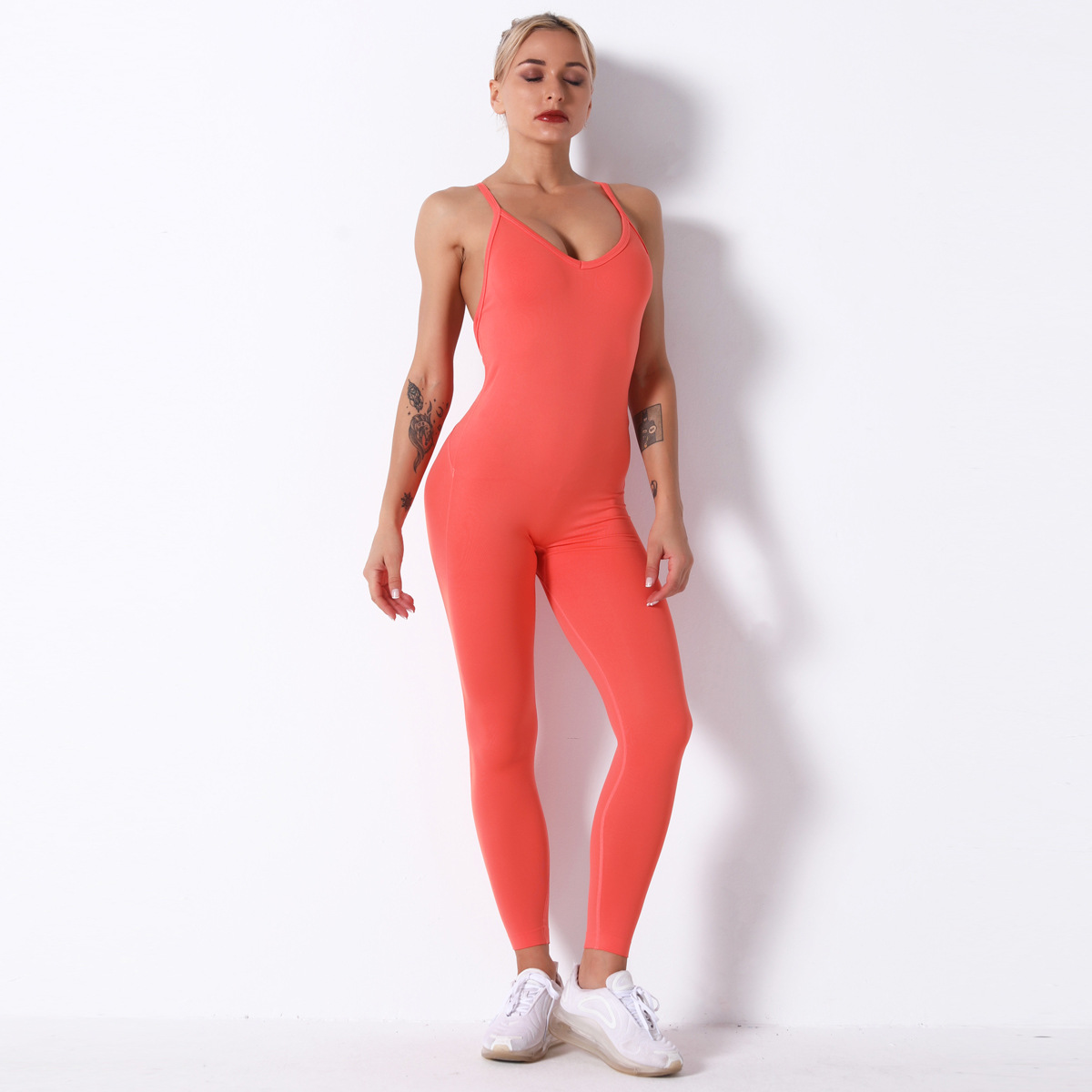 shaping beauty back fitness jumpsuit  NSNS11032