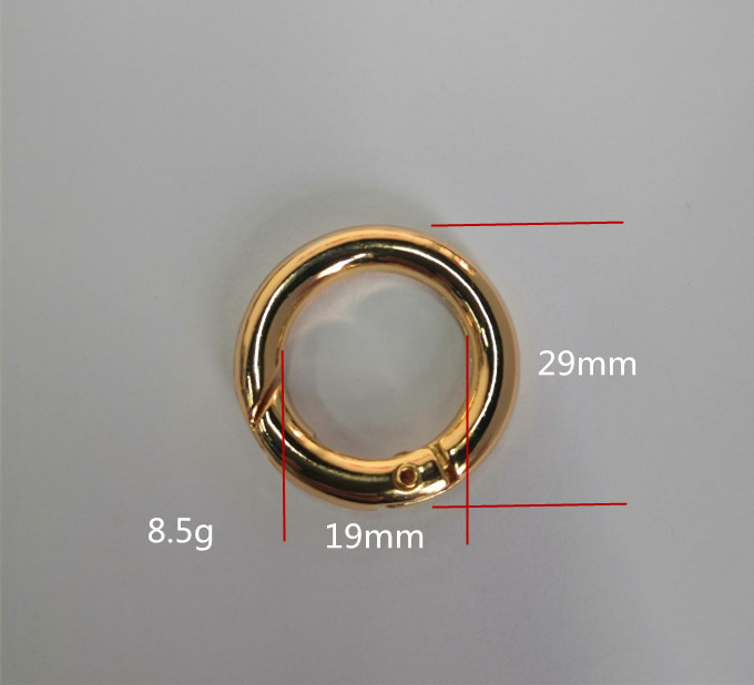 现货 6分弹簧圈 开口合金圈 箱包配件 环保挂镀  质优价廉