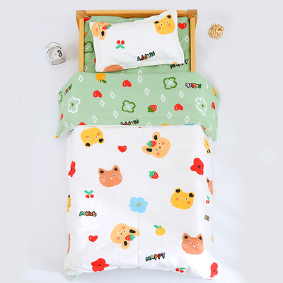 Baby Bedding Three-piece Suite pure cotton Cotton kindergarten Quilt cover children Siesta sheet pillow case baby bedding wholesale