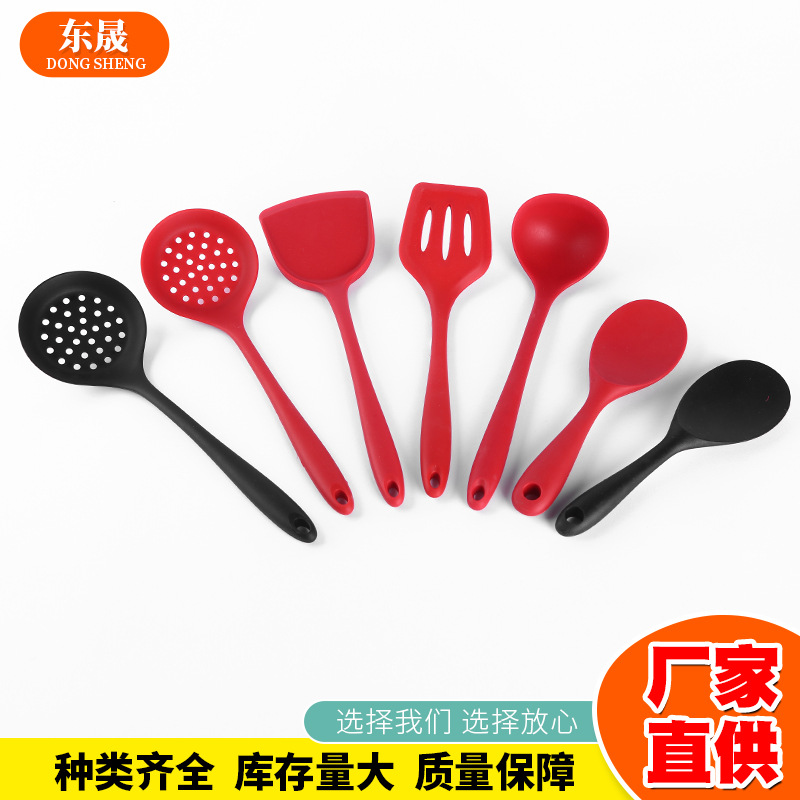 硅胶锅铲厂家现货厨房用具烹饪勺铲不粘锅硅胶铲硅胶厨具锅铲批发