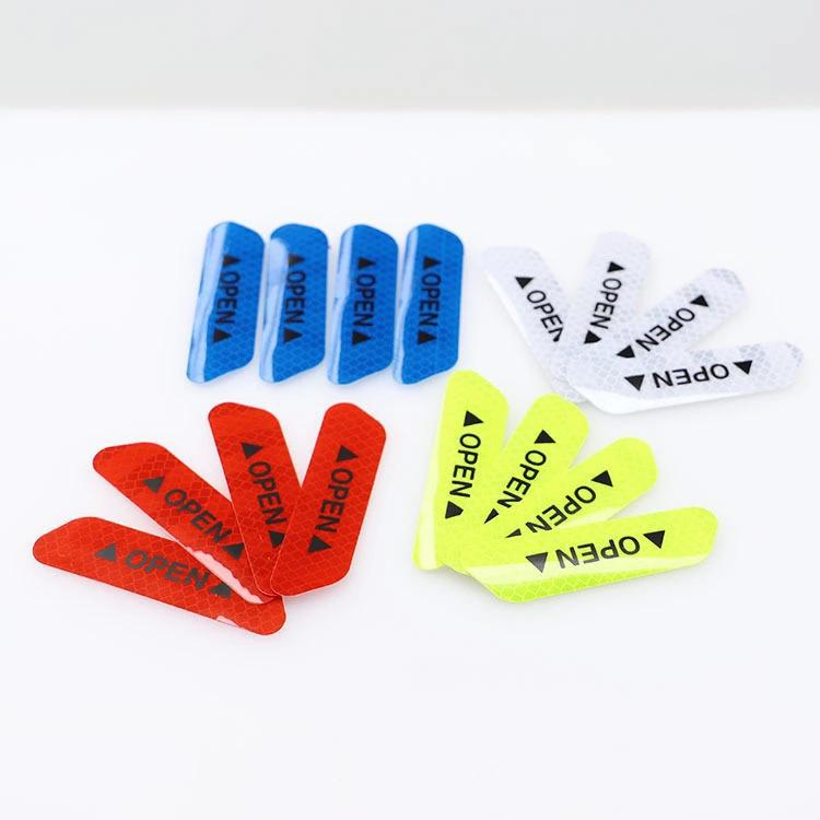 汽车用品OPEN贴反光警示贴车门开启防撞贴车用开门安全贴