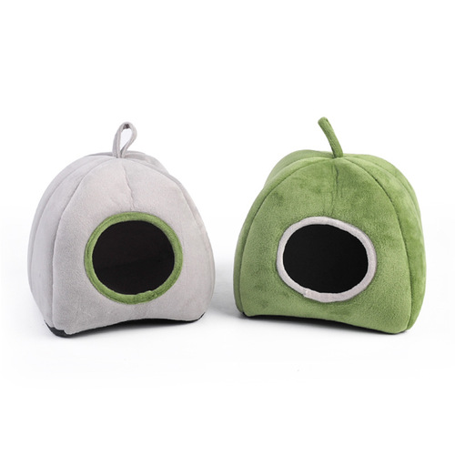 Small pet hamster supplies, strong support, soft hedgehog sheep nest, semi-enclosed warm and windproof guinea pig nest