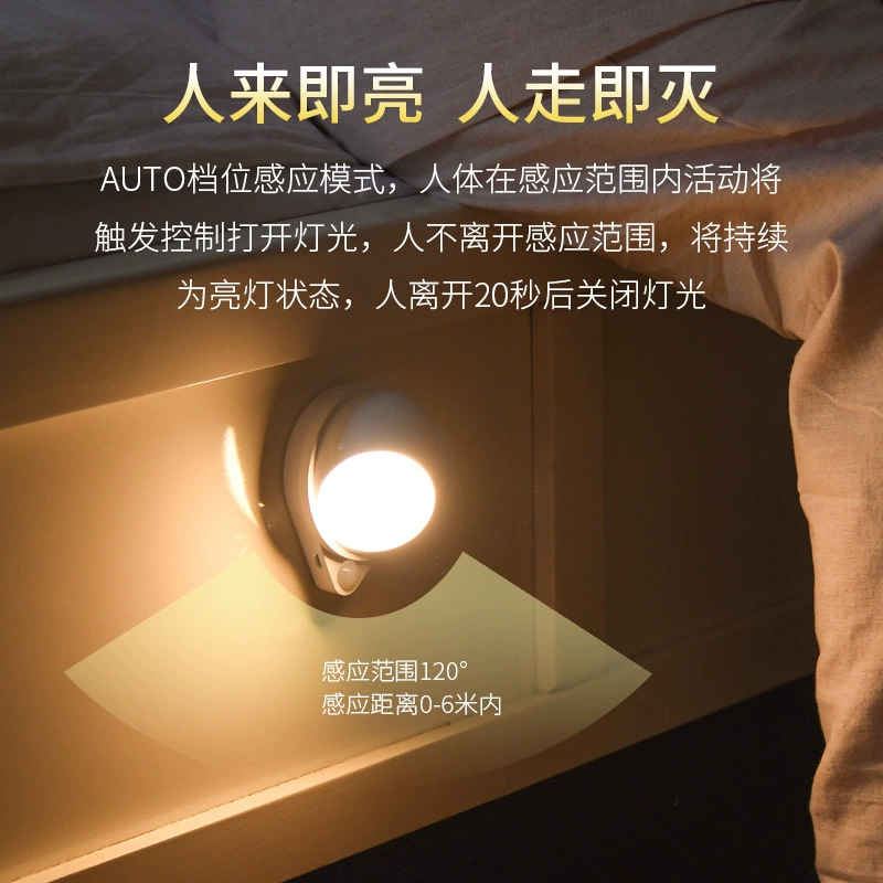LED настольная лампа для коридора, ночной свет для лестницы, индуктор-лампа для кровати, трансграничная торговля, оптовая