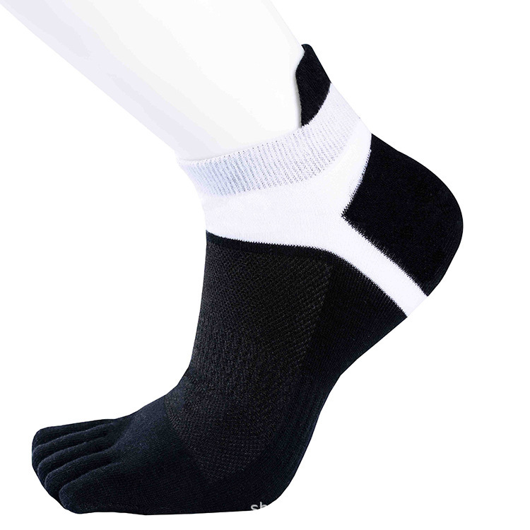 Five -finger men's socks sports black