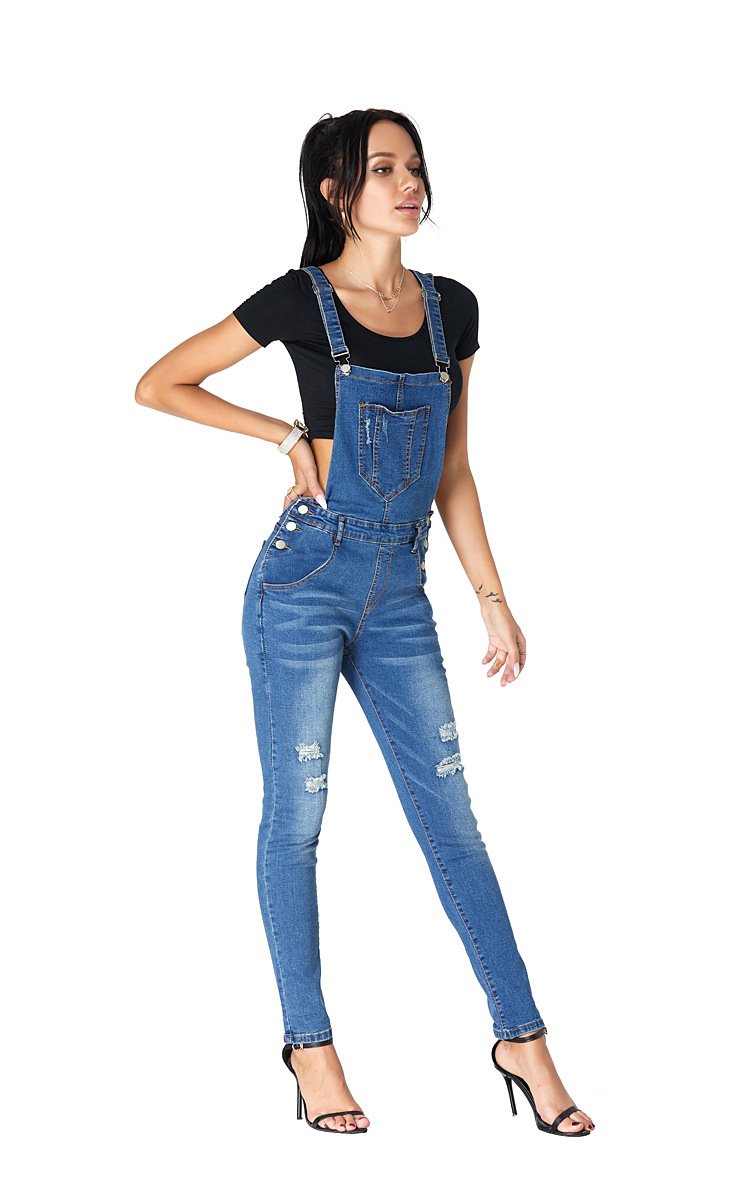 casual loose one-piece denim overalls  NSSY9879