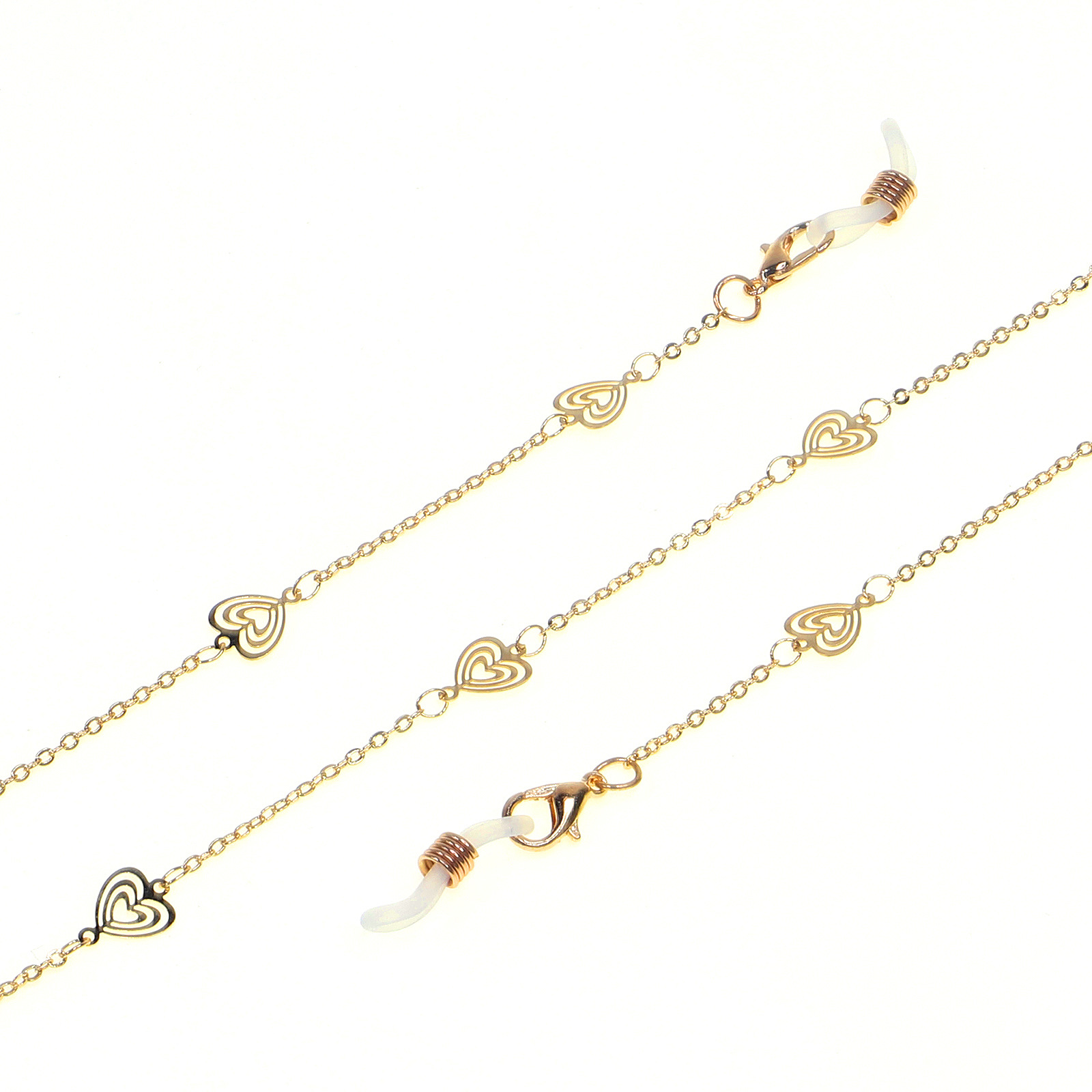 15g Weight Metal Material Hot Fashionable Simple Golden Hollow Peach Heart Glasses Chain Chain Glasses Chain Wholesale Nihaojewelry 4