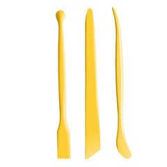 Cross-border 3-piece Set: Plastic Clay Sculpting Trimming Knife, Pottery & Sculpture Clay Knife, Clay Modeling Tool for Ceramic Clay