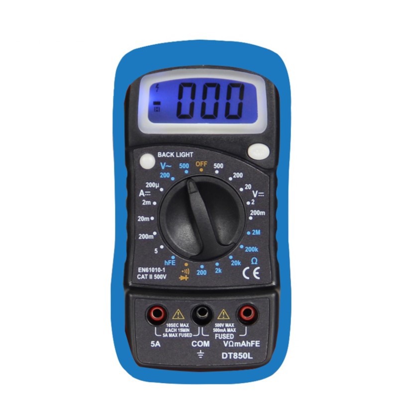 万用表 DT850L(CE) 背光功能 (符合CE/GS) 防摔双保险丝 昊宇电子