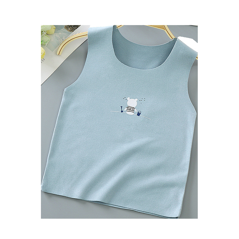 Nuevo terciopelo de los niños chaleco térmico Bebé Ropa interior sin mangas Otoño e Invierno niños y niñas entrega de una sola pieza
