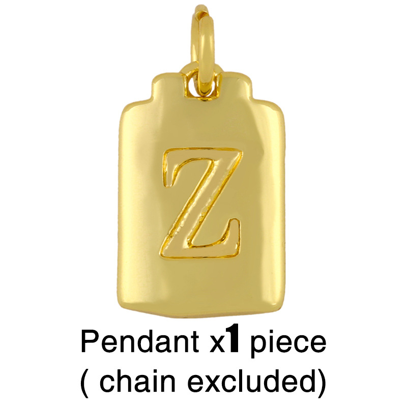 Fashion Letter 18k Gold Plated Necklace In Bulk display picture 17