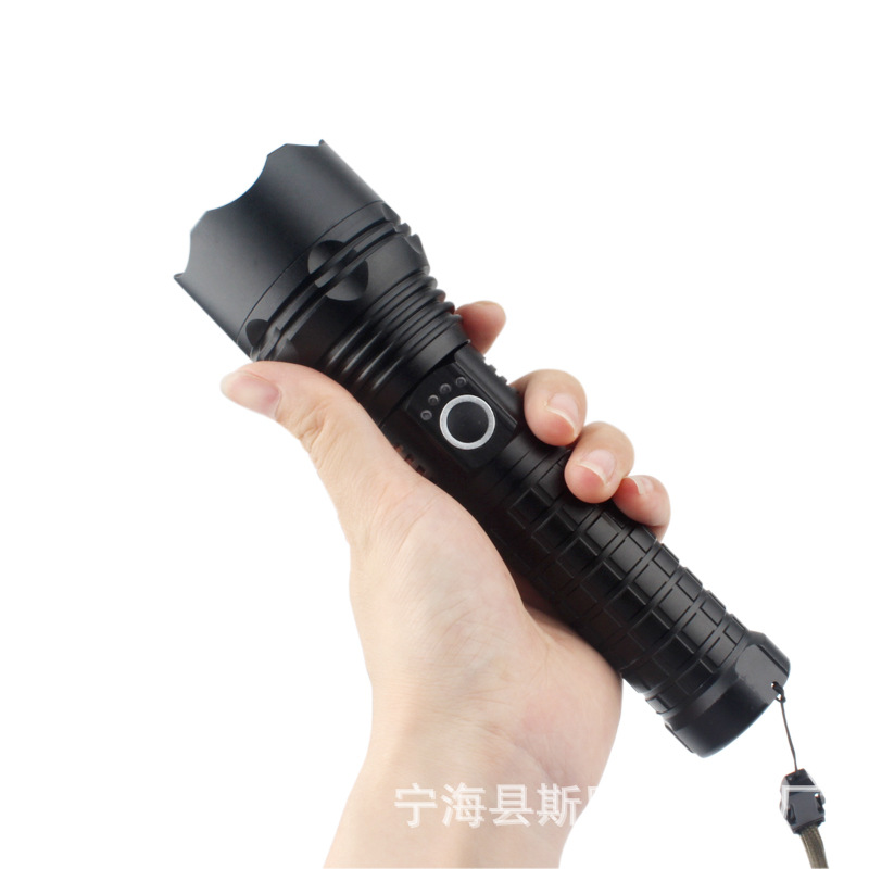 Factory Outlet XH-P50 Flashlight Fixed focus intelligence charge Long shot outdoors Self-defense aluminium alloy LED Flashlight