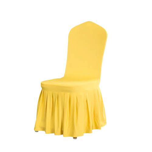 Pure Color Modern Simple Full Package General Use Hotel Restaurant Home Wedding Banquet Chair Elastic Fabric Cover Set