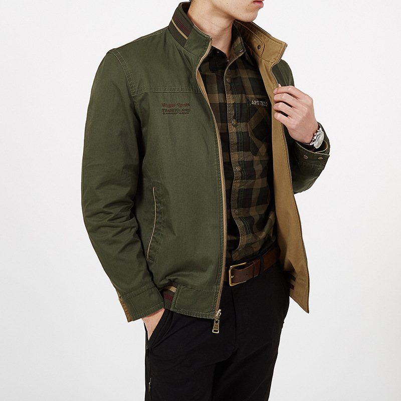 Cross-border AliExpress fábrica directa de los hombres de doble cara chaqueta casual al aire libre de los hombres de doble cara chaqueta de los hombres camisa chaqueta de los hombres