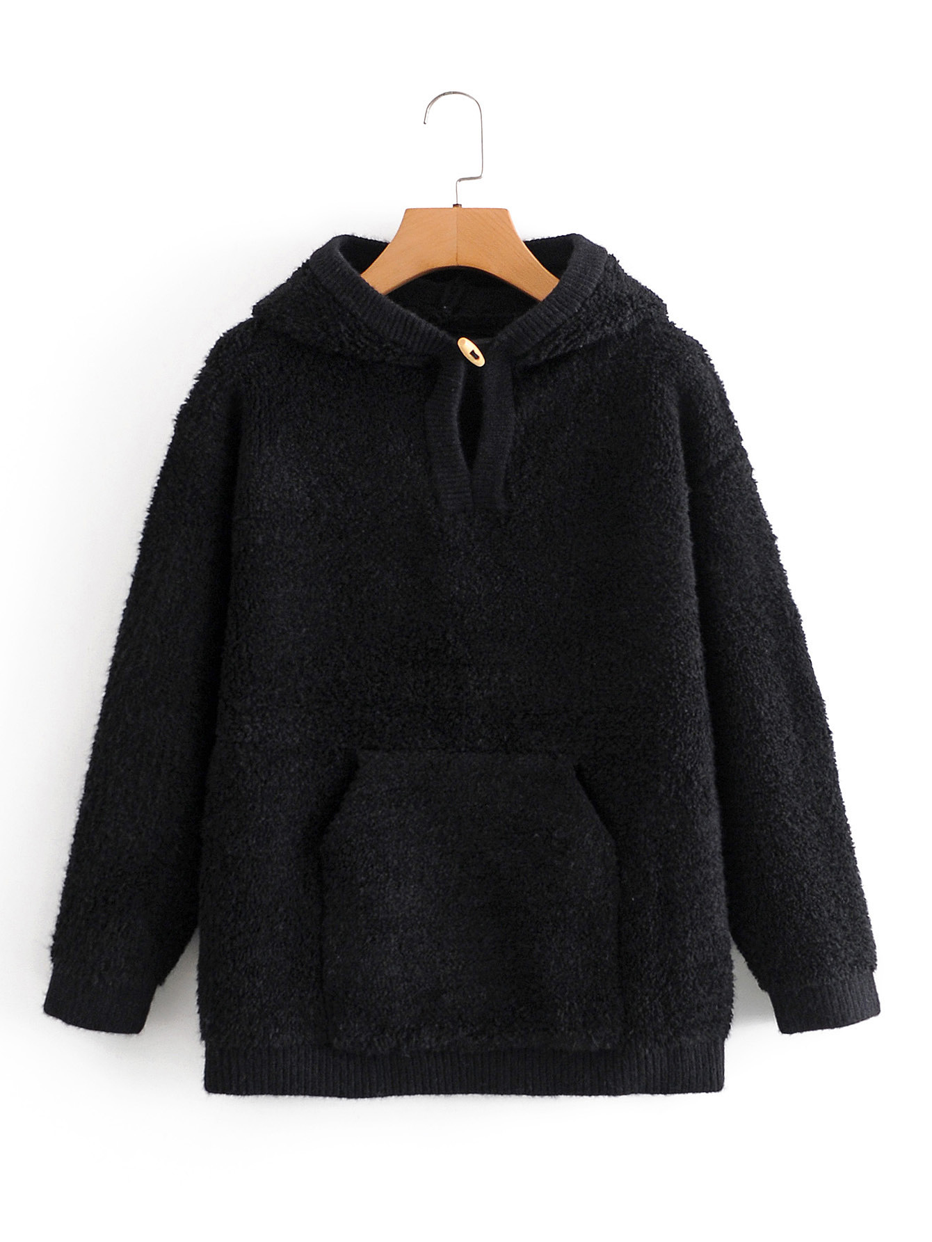 hooded terry women winter new thick lamb wool jacket NSAM5512