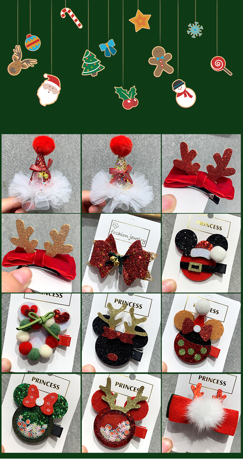 Fashion Antlers Plush Hair Clip display picture 1