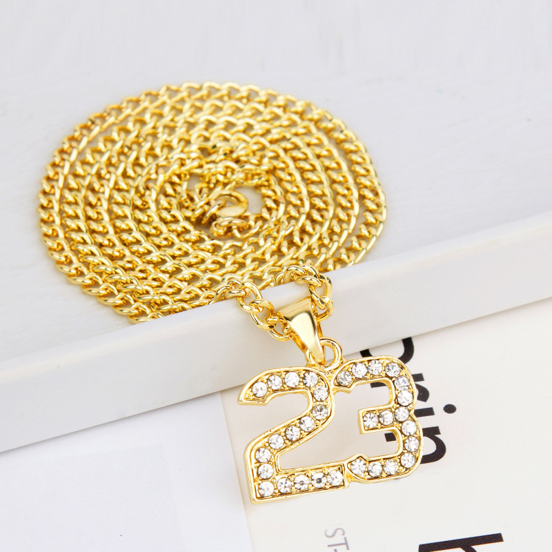 New Necklace Wholesale Fashion Hiphop Big Gold Full Diamond Necklace display picture 7