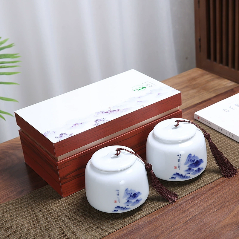 Small universal gift box, green tea, tea bags, pack