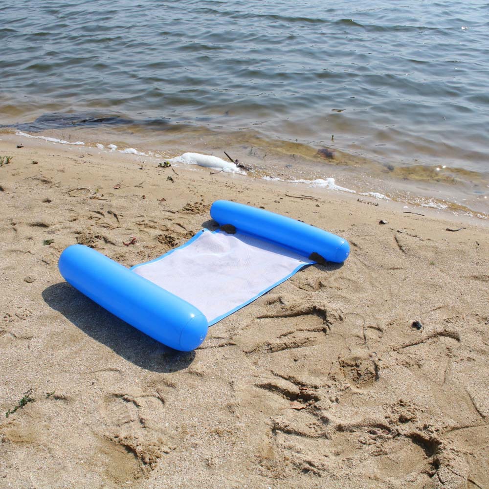 Buy quality New Inflatable Floating Row Swimming Pool Hanging Net Foldable Striped Floating Row