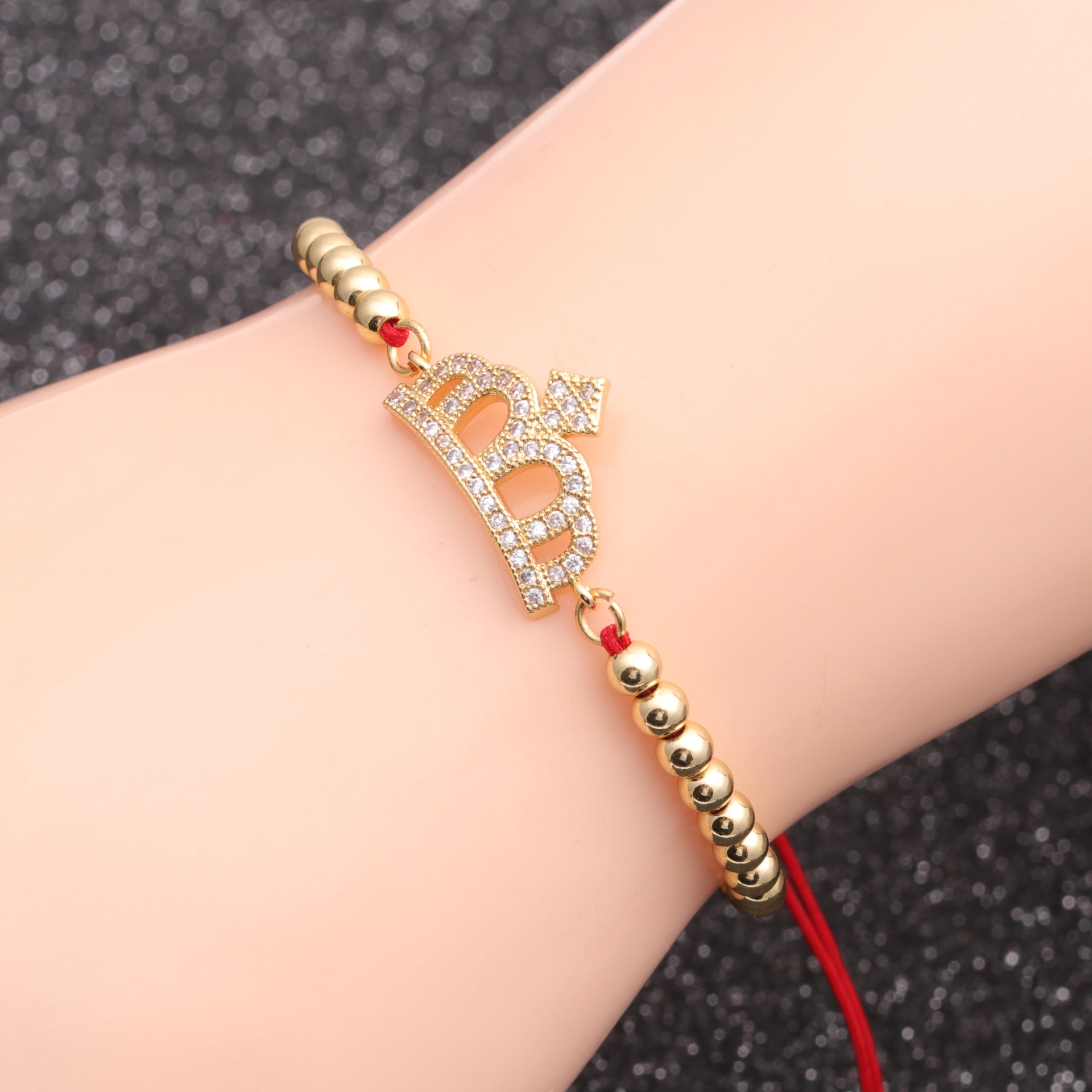 Micro-inlaid Zircon Crown Devil Eye Ladies Bracelet display picture 3