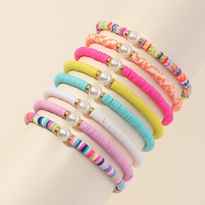 New Fashion Handmade Beaded All-match Color Soft Ceramic Bracelet For Women display picture 11