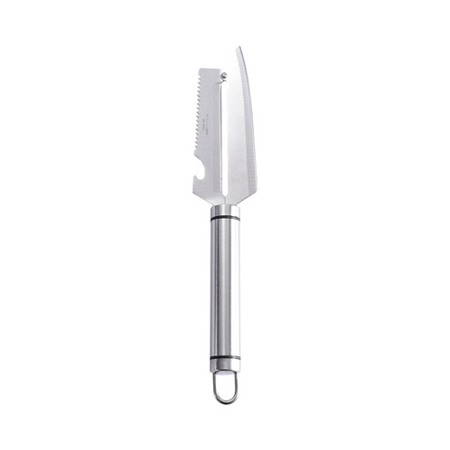 304 stainless steel handle paring knife multi-purpose sugar cane peeling knife 420 blade fish scale planer bottle opener kitchen tool
