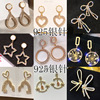 Silver needle, trend earrings, silver 925 sample, Korean style, internet celebrity, diamond encrusted, wholesale