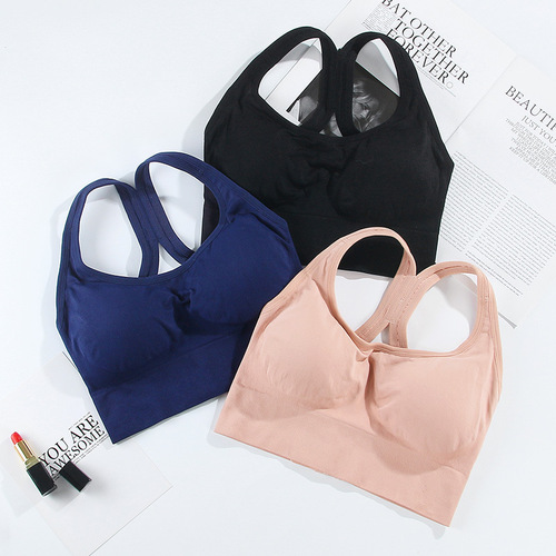 Anti shock and perspiration running bra and quick drying hollow Yoga Sports bra