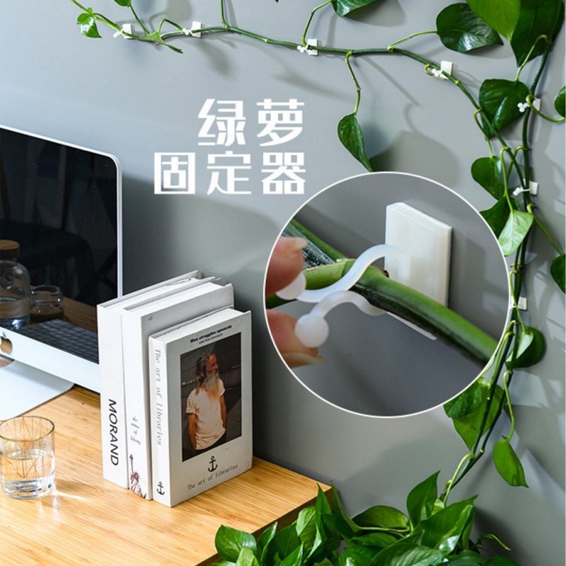 批发绿植塑形收纳整理PA66绿萝固定器便捷式家用卡扣线夹诚成现货
