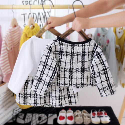 Ladycat Young Xiang Korean Style Set Trendy Children's Blazer Dress Two-Piece Set 2020 New Baby Autumn Clothing