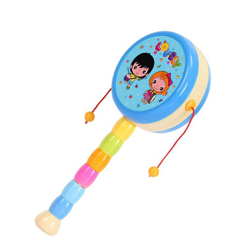 Baby Hand Drum Rattles for Newborns and Kids - A Traditional and Auspicious Toy for 0-3-6-12 Months