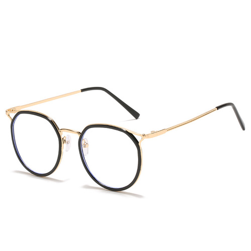 Internet celebrity's same style myopia glasses frame for female students with literary and artistic personality finished product with degree myopia glasses cat eyes for trendy men
