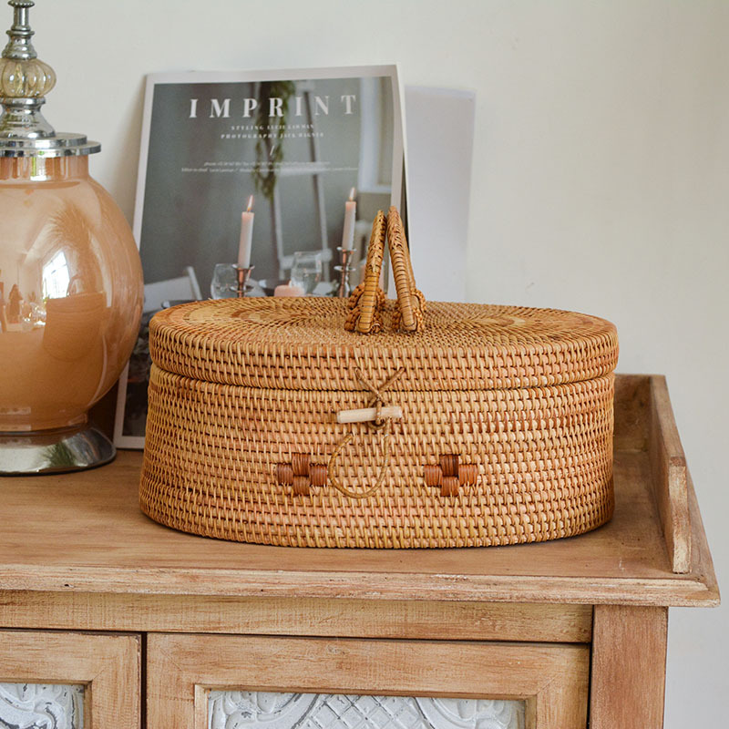 Manufactor Direct selling Vietnam weave American style tea table Debris Remote control modern desktop ornament Arrangement Storage