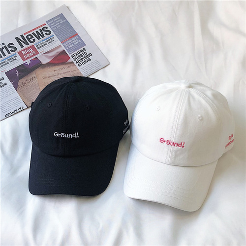 ins lavender hat women's summer Korean version men's letter embroidery street baseball cap college style sun protection peaked cap