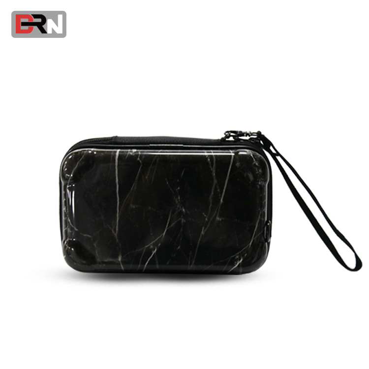 厂家ABS硬壳包装盒  大理石花纹新款化妆洗漱礼品收纳包