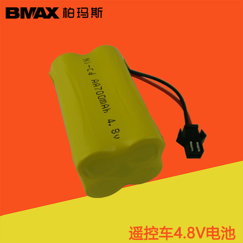 4.8V 700mAH镍镉电池遥控车配件镍镉电池NI-CD AA充电电池SM插头|ms