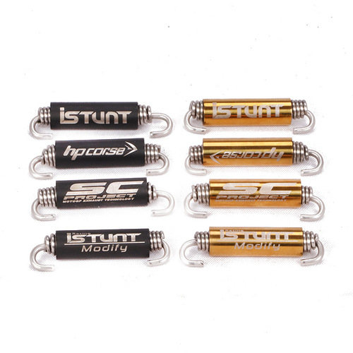 Motorcycle exhaust pipe tension spring 304 stainless steel extended and thickened hook exhaust ISTUNT spring hook tension spring