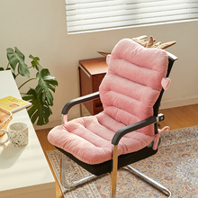 躺椅坐墊靠墊一體搖椅棉墊子四季通用加厚秋冬季折疊椅子懶人椅墊
