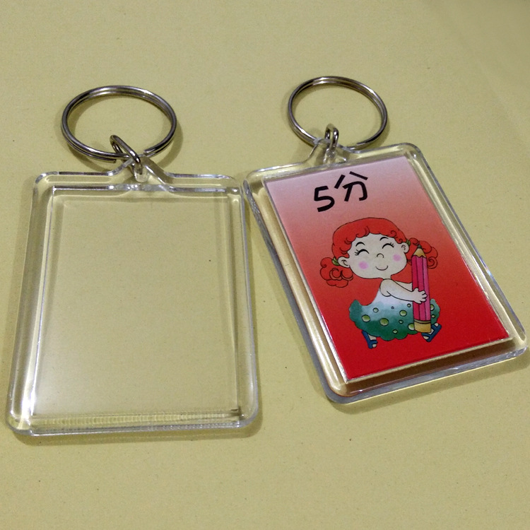 双面相框亚克力钥匙扣件现货