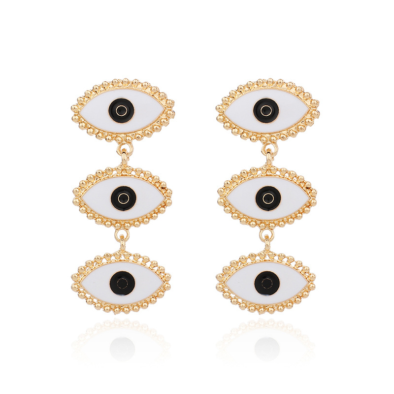 Demon Eye Long  Earrings display picture 9