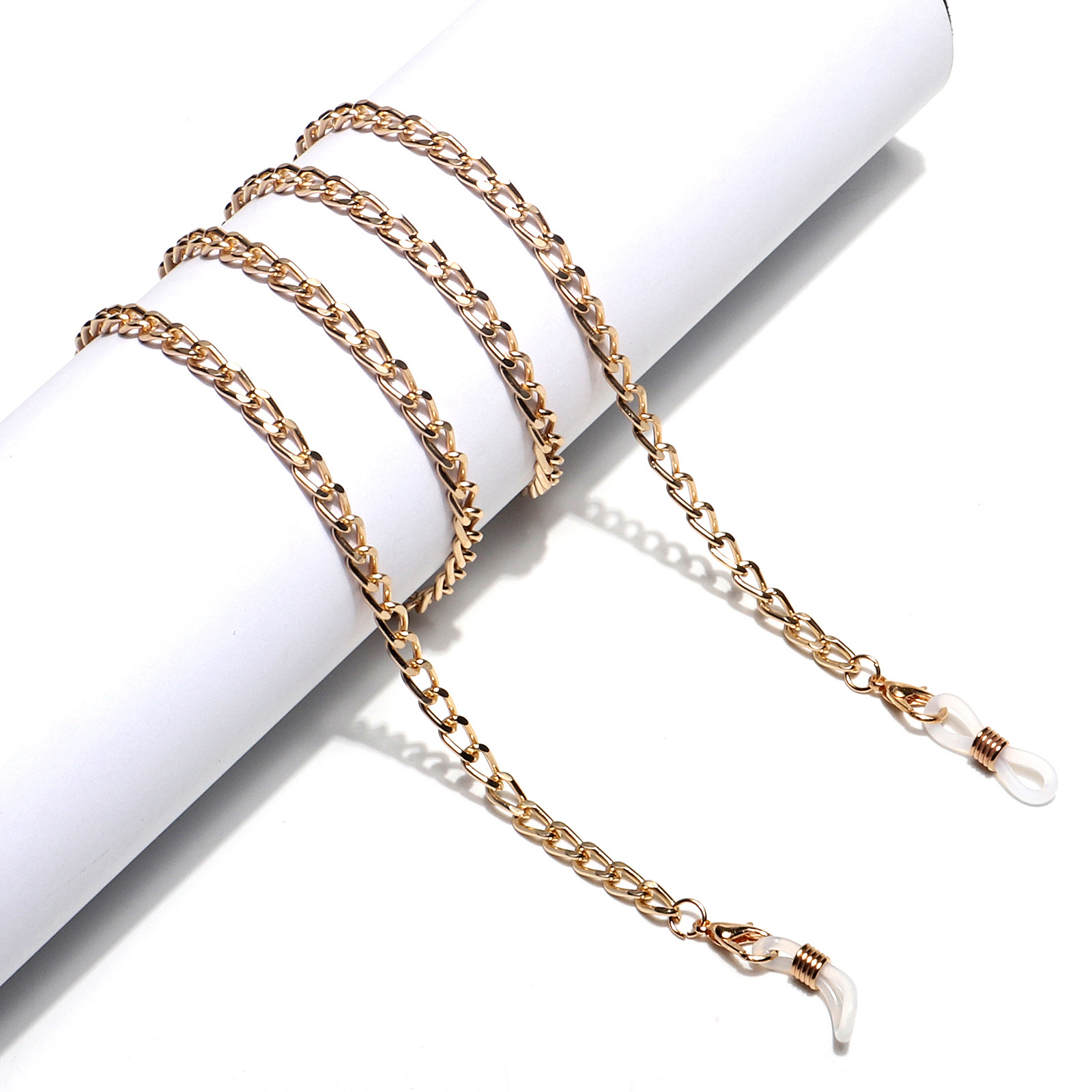 55g Weight Metal Material Gold Color Fashionable And Simple Color Retention Gold Thin Aluminum Chain Glasses Rope Metal Glasses Chain Wholesale Nihaojewelry 无