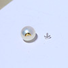 DIY pearl accessories s925 sterling silver blocked fancy T -shaped needle patch sealing pearl plug