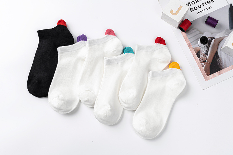 137g Weight Socks Classification Socks Lingerie Type Polyester Fabric Type A Pair Quantity Holiday, Daily Occasion Heart Shape Pattern Spring&Summer Season Women's Gender Casual, Simple Style Style Women's Casual Simple Style Heart Shape Polyester Ankle Socks A Pair 无