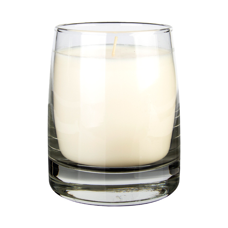厚底玻璃白杯香薰精油玻璃杯创意大豆蜡除异味圣诞蜡烛定制
