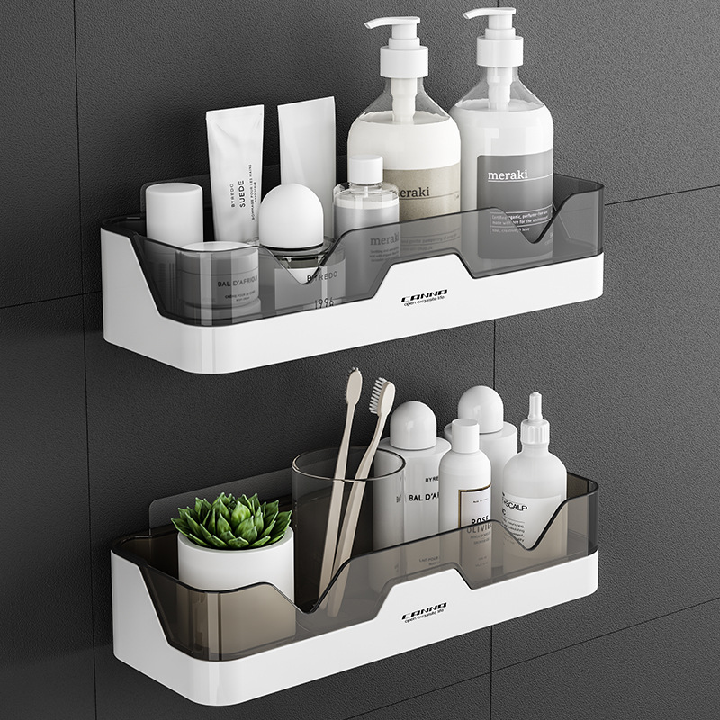 Punch-free Bathroom Storage Rack Toilet Restroom Washstand Toilet Wall Hanging Suction Cup Wall Cosmetics Storage