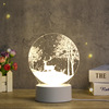 Cartoon acrylic creative table lamp, lights, street lamp, night light, 3D, creative gift