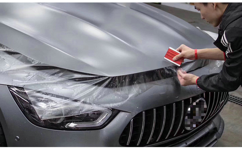 Car invisible car coat frosted matte TPU paint transparent protective film scratch-proof baking-free TPH car body film