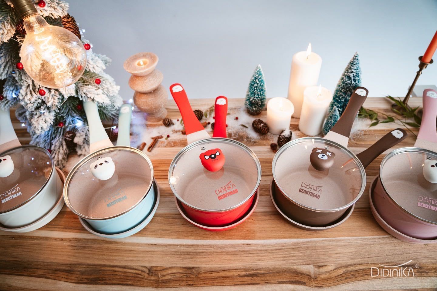 Didinika迪迪尼卡乖乖熊 寶寶輔食鍋套裝（送同系列圍兜）