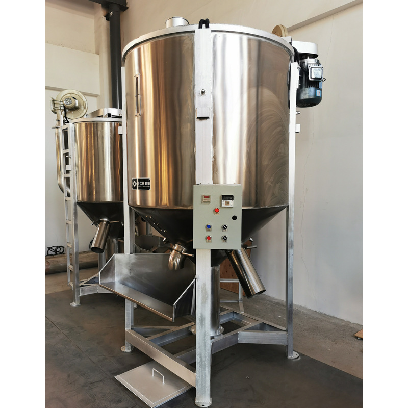 厂家销售聚乙烯颗粒立式混料机电动不锈钢塑料搅拌机1T立式搅拌机