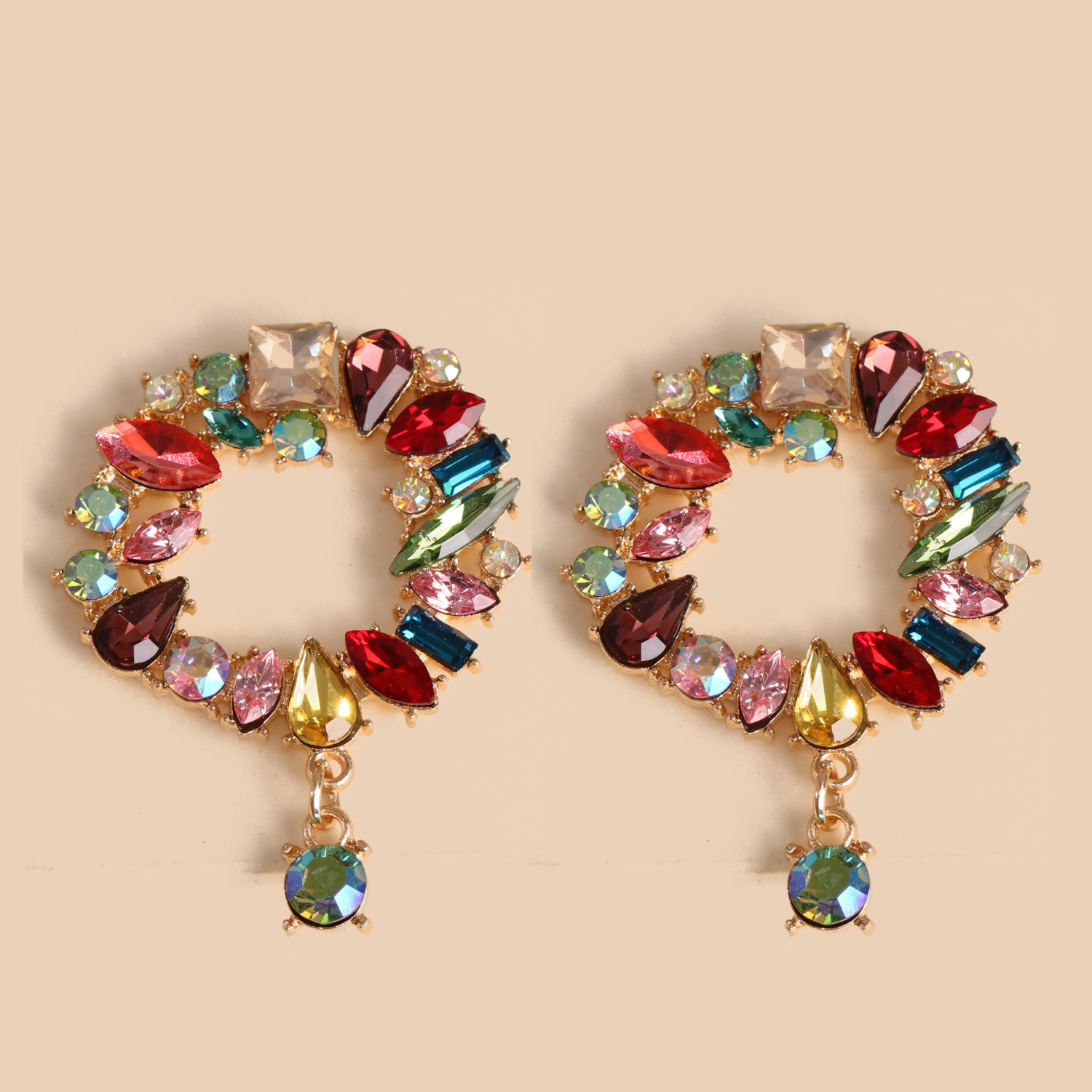 earrings fashion creative alloy geometric earrings wholesale nihaojewelrypicture5